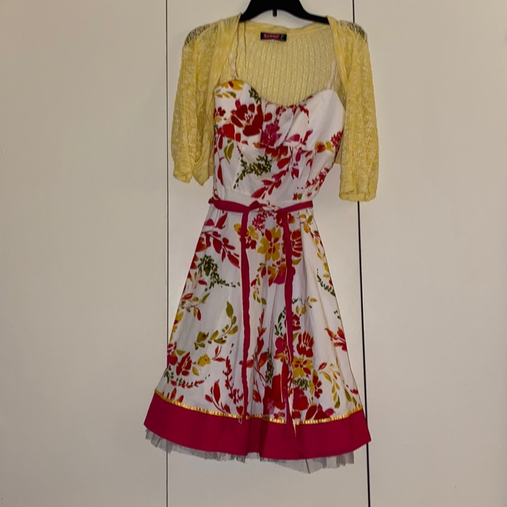 Flower print dress